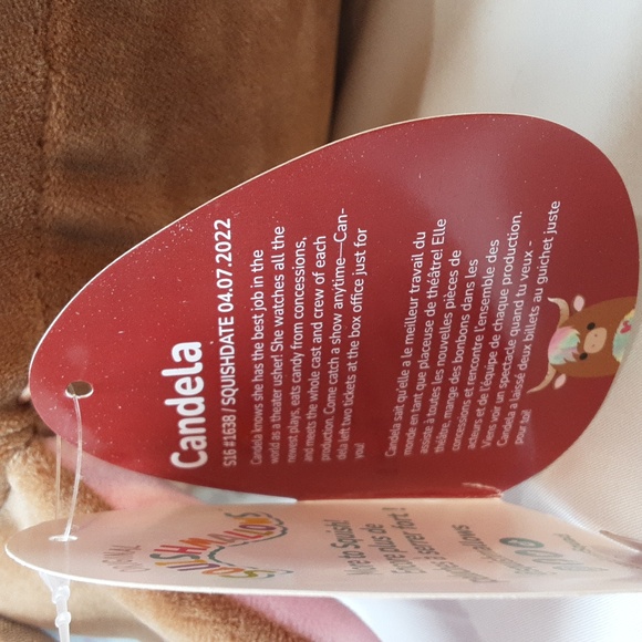 16" Squishmallows  - Candela the Highland Cow, 2023 Valentine, NWT, HTF - Picture 6 of 6